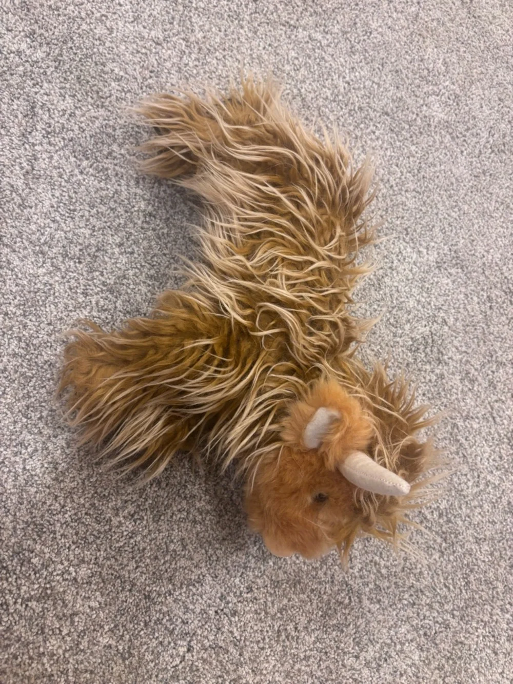 Douglas Plush Highland Cow Stuffed Animal - Brown Faux Fur